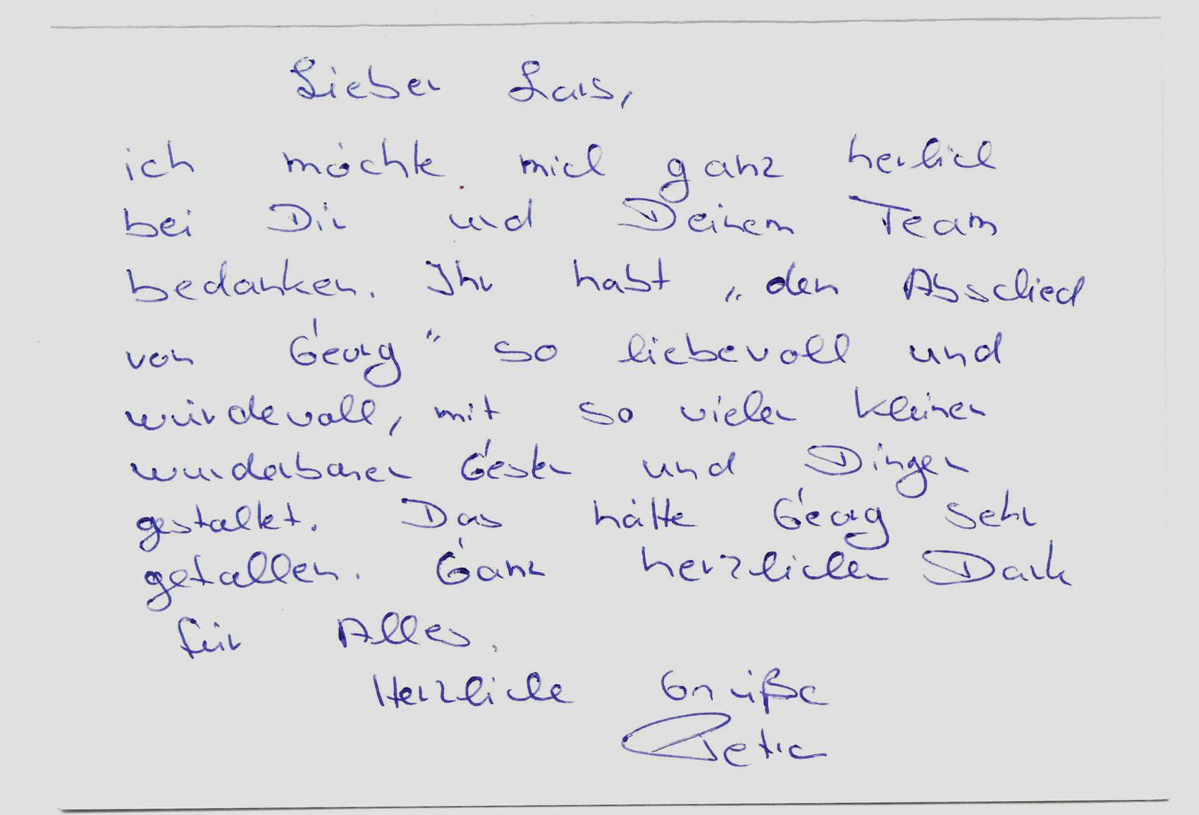 Kundenstimmen zu Oerding Bestattungen Zeven, Heeslingen, Gnarrenburg, Gyhum
